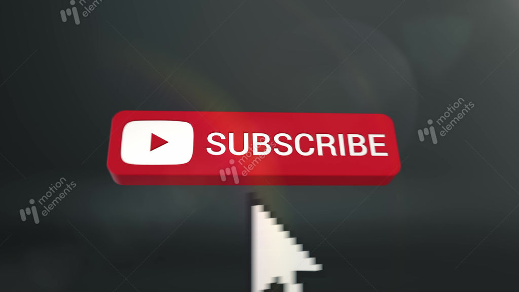 Subscribe Button Inverted MotionElements