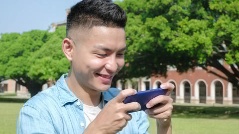 man play phone