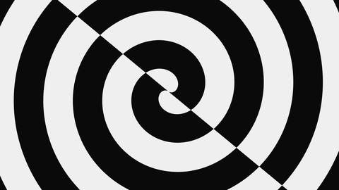 Black And White Hypnotic Spiral, Loop