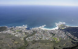 Aerial View of Cape Town Sea and Coast