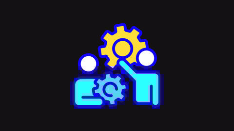 Create Engaged Workforce Animated Rgb Color Linear Gradient Icons Set Create Engaged Workforce Animated Rgb Color Linear Gradient Icons Set