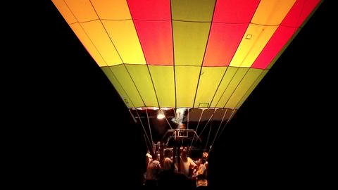 Hot Air Balloon Glowing